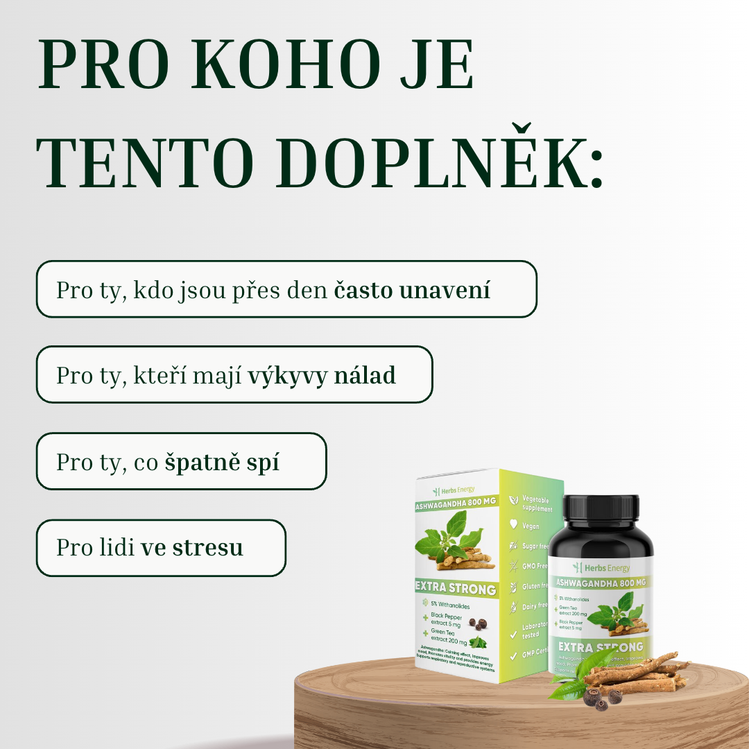 Ašvaganda – extrakt z kořene 800 mg (na 7 dnů)