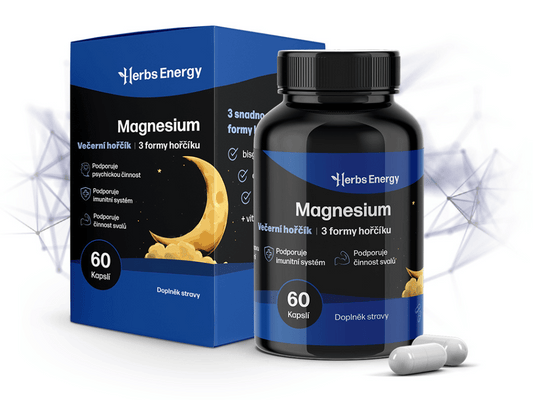 Magnesium VEČERNÍ HOŘČÍK (3 formy hořčíku)